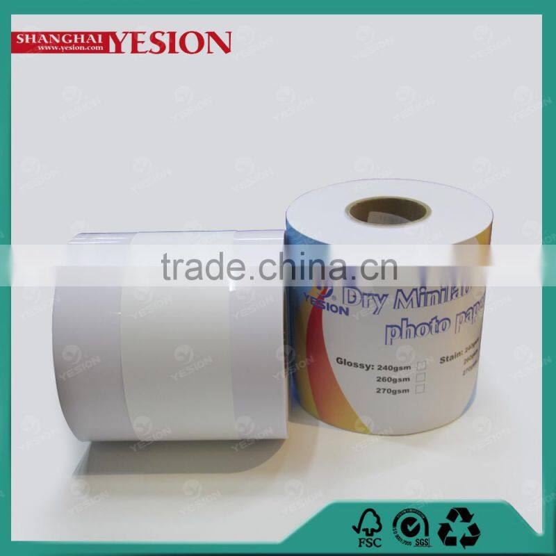 Yesion 5''6"/8"/8.3''/10"x60m Dry Minilab satin Photo Paper4x6 For Fuji Dx100/Dl650