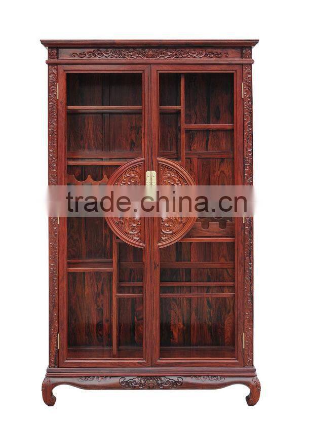 Traditional Chinese style Wooden wine cabinet,retro cellarette