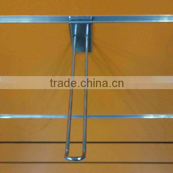 Slatwall Accessories Double wire u-shaped hooks,slatwall display hooks