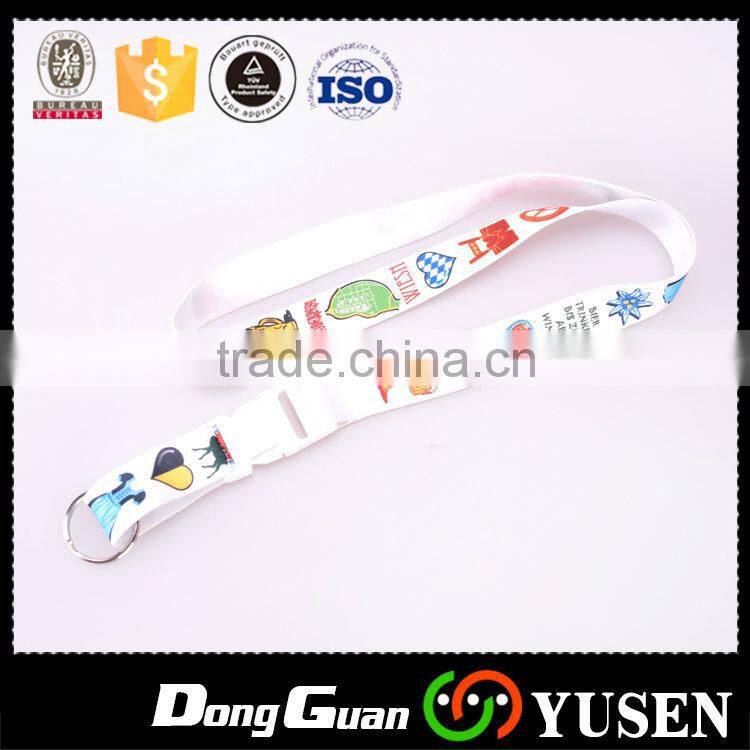 Nice quality safety release lanyard with safety breakaway hooks produced by lanyard manufacturer