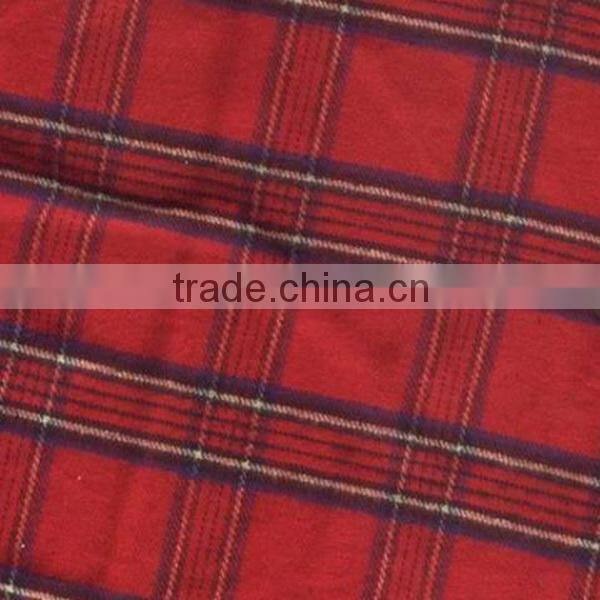 sleepwear fabric, plaid flannel fabric, 20s*10s 40*42 100% cotton flannel, pajamas print flannel