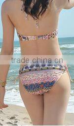 BSC015 Fashion models sexy triangle fission printing swimwear bikini