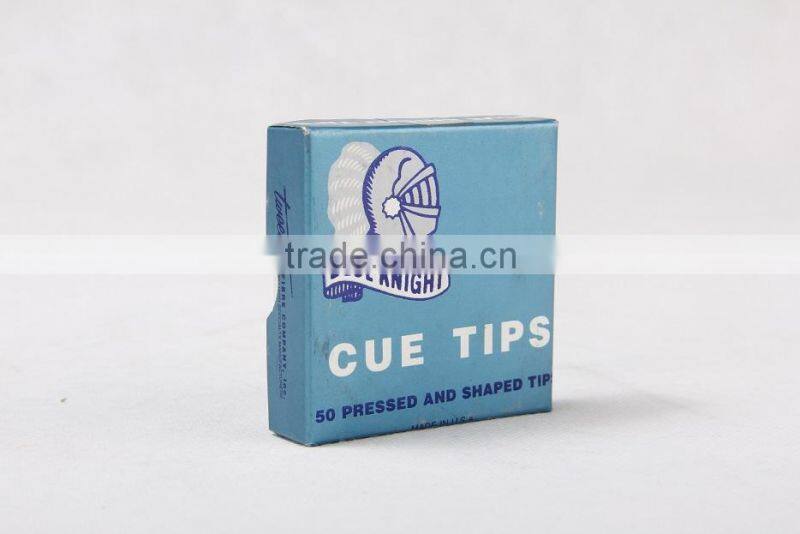 High class 50 pcs billiard pool snooker cue tips blue cue tip 10mm