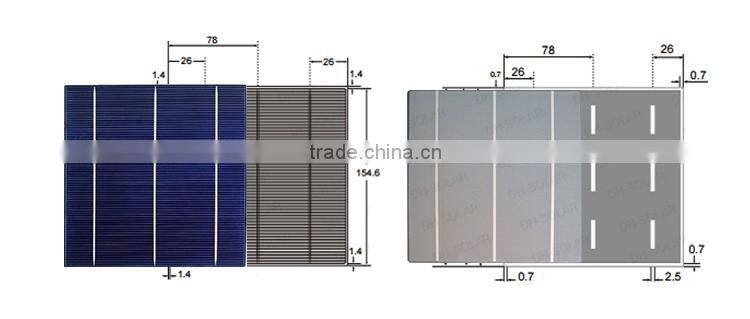 6 Inch Best Price 3BB Solar Cell Price For Solar Module from DH Solar