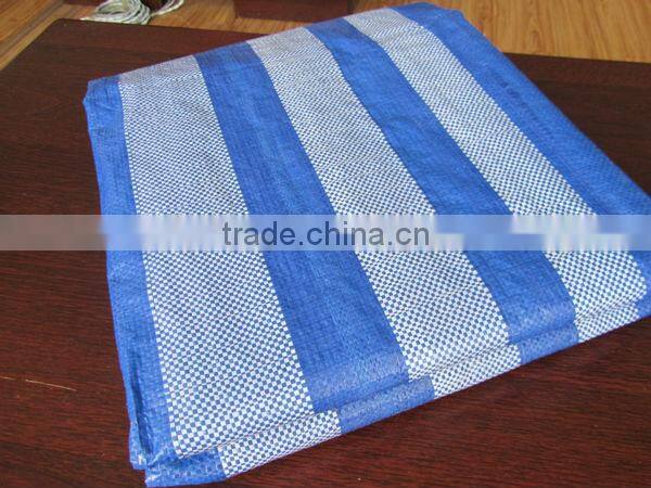 PP Woven Fabric shopper bags material with colored Stripes