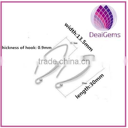wholesale new style 925 sterling silver fishhooks for earring and Clasps & Hooks Jewelry Findings