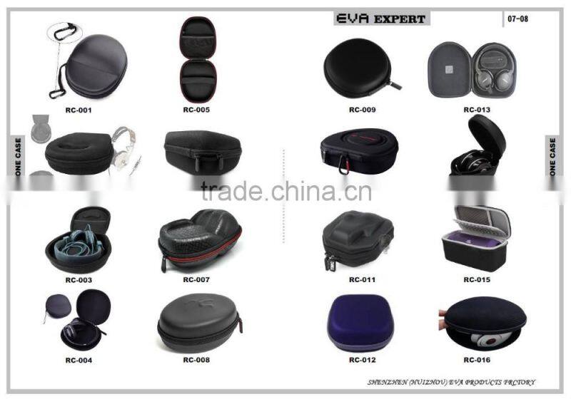 2016 Custom EVA Bluetooth Headset Earphone Case, EVA Material Wifi Hard Disk Box, EVA USB Disk Case RC-007