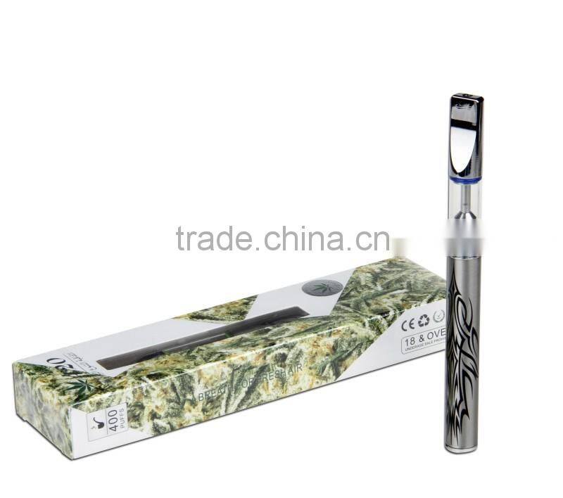 High quality 510 thread Hemp Oil CBD vape pen with Metal tip Glass tank
