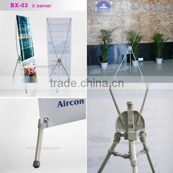 Table top mini display stand X banner