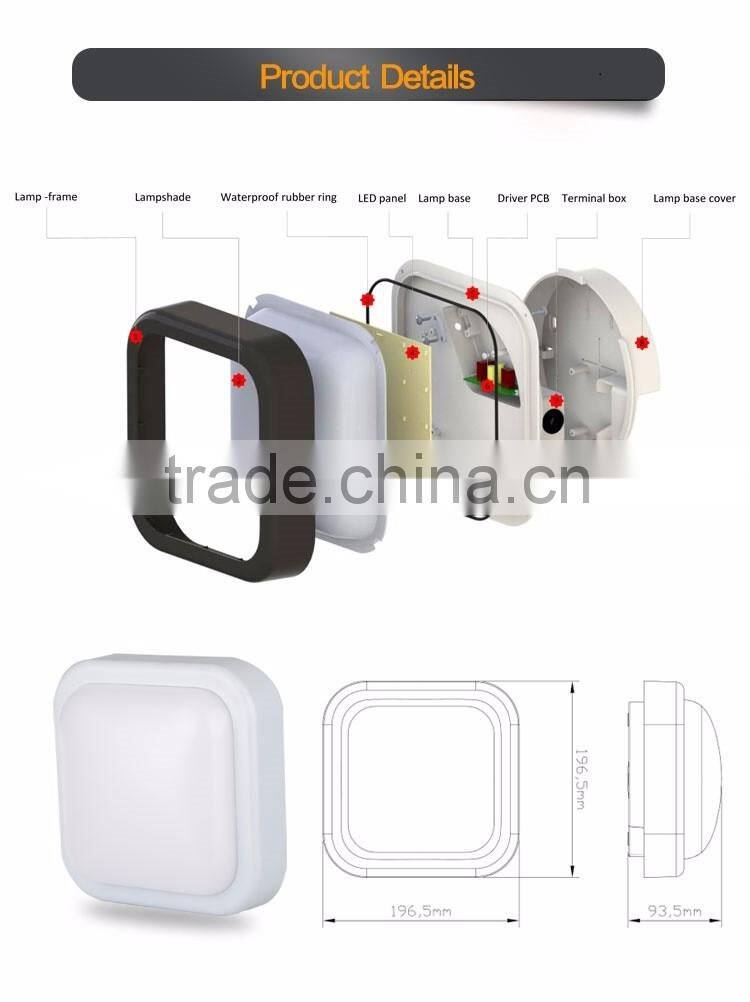 050905 factory directly contemporary lampholder 10w middle size outdoor classic led decorative led home bulkhead wall light