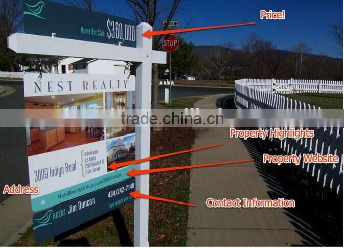 Australian white polypropylene pp printed coreflute signs factory / supplier