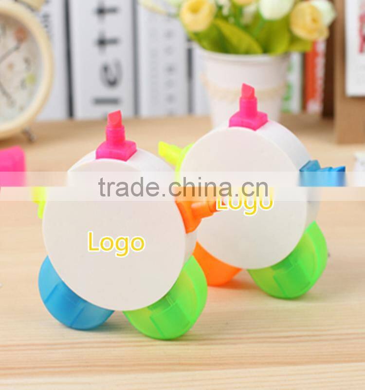 Promotional selling best smart fashional colorful pen highlighter 2016