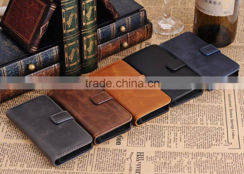 2015 Napov High Quality Competitive Price Leather Flip Case for HTC One M8