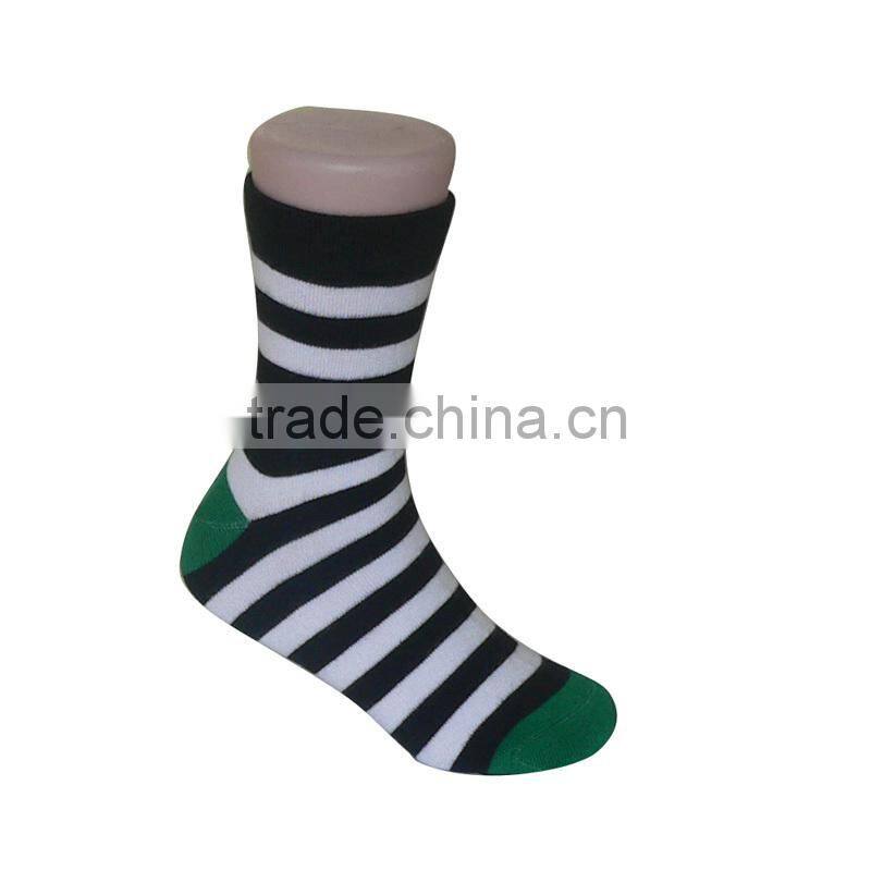 GSC-33 Hot sale high quality yellow striped design customized school bamboo socks