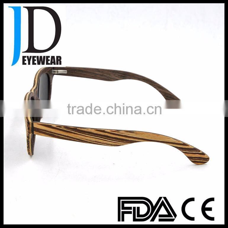 Fashion Laminated Wood Frame Polarized Sunglasses Wholesale Wooden Sunglasses