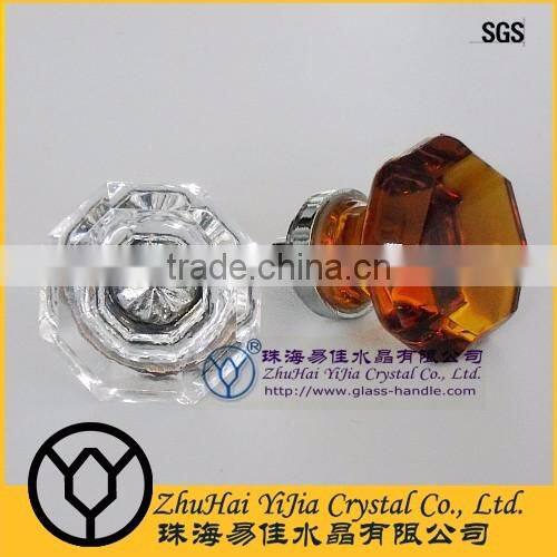 pumpkin style clear special furniture glass knob