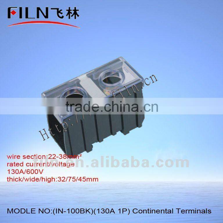 terminal block screwless IN-100BK 130A 1P
