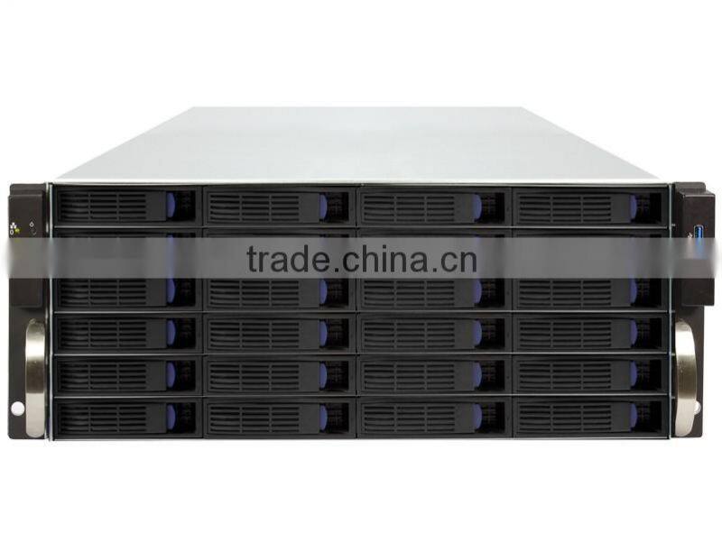 rackmount chassis 4U 24 BAYS 550mm length Industrial Control Server Case