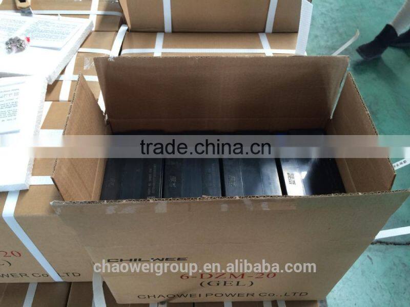 DZM Series VRLA Gel Type E-bike Battery, 12V 12Ah @ 2hr rate