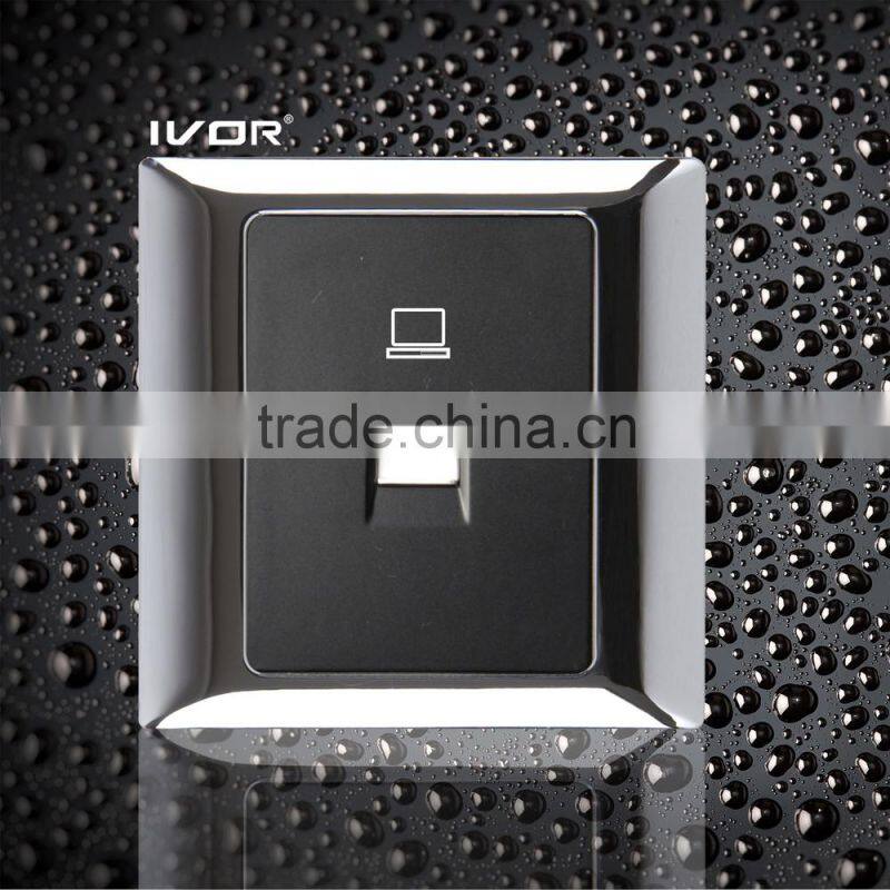 High quality 1Gang / 2Gang TV/Computer/telephone multiple wall sockets outlet