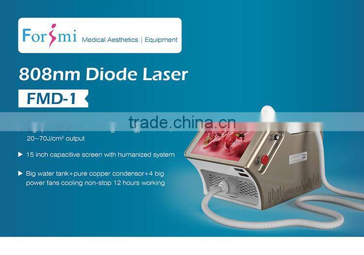 Easy to use CE FDA approved 600W output full body laser hair removal devices with 3 years warranty