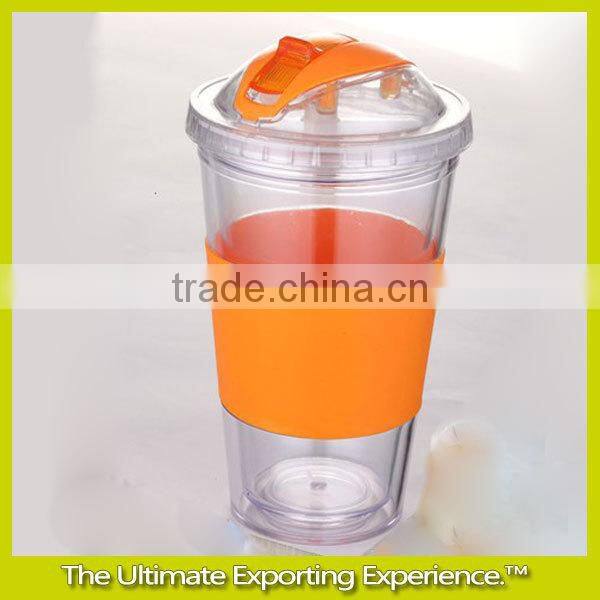 double wall Suction nozzle cup, double wall straw cup,double wall silicone Suction nozzle straw cup