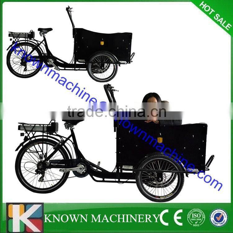 Three wheel triporteur electric cargo trike reverse trike for sale