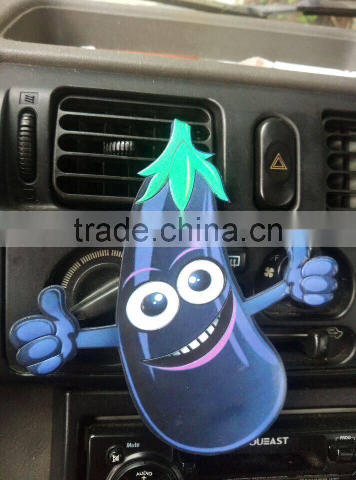 2017 promotional items flexible vegetable silicone mobile phone holder for car air condition from Dongguan factory