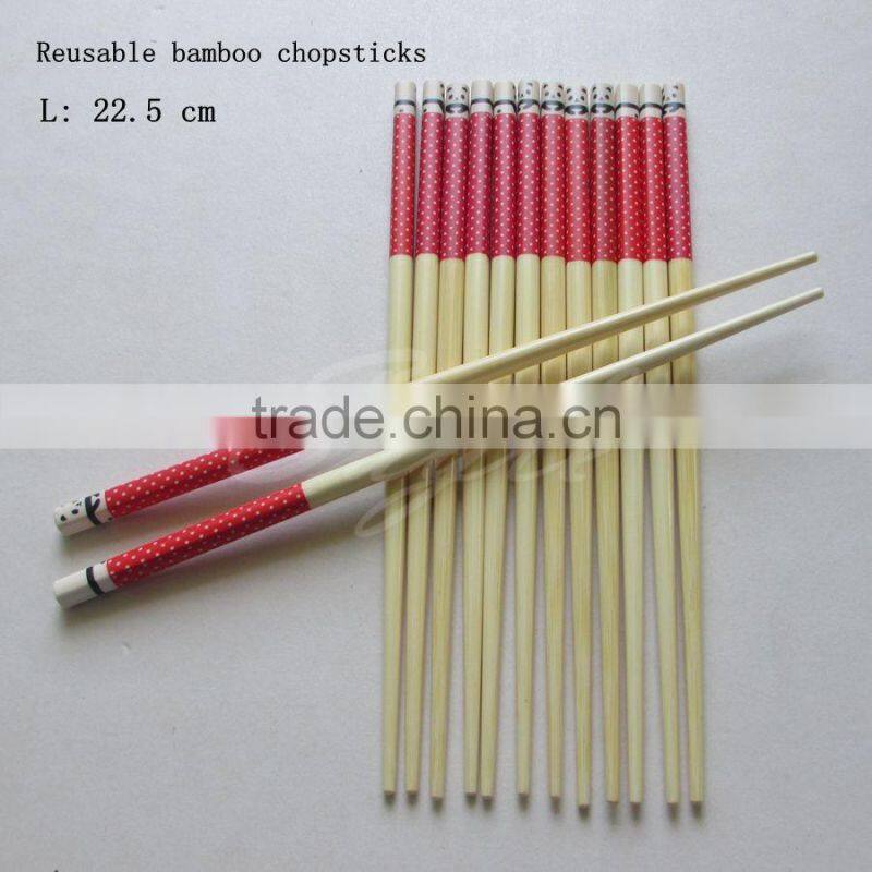 Reusabl color bamboo chopsicks