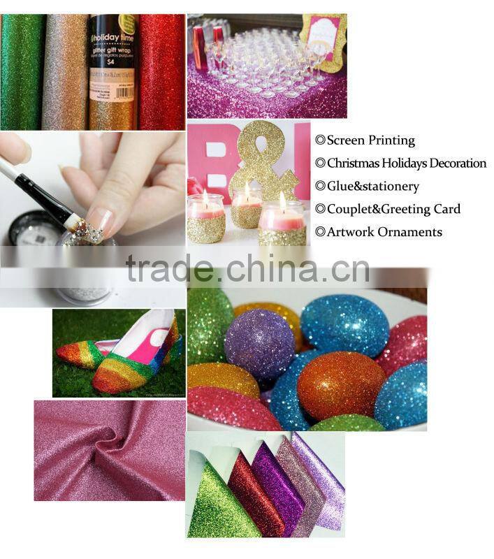 Eco-friendly PET glitter dust powder for printing ink