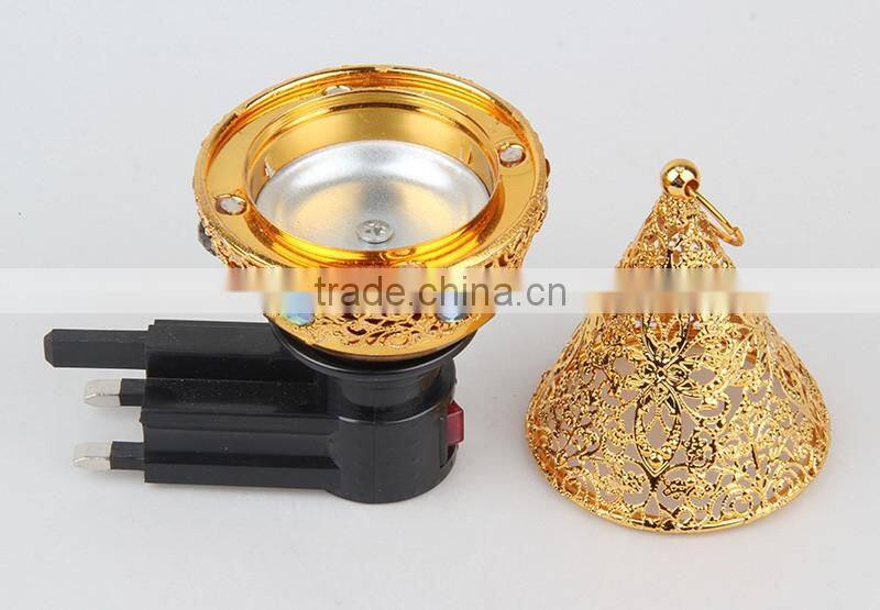 2016 new wholesale B-G or A-G plug silver or gold Electric Incense Burner