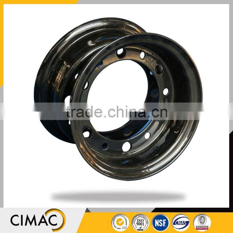 Press on band steel wheel rim