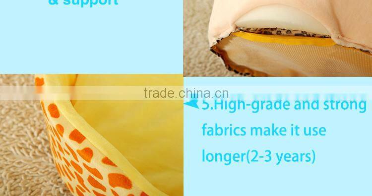 pet accessories wholesale short plush novelty leopard print luxury dog bed