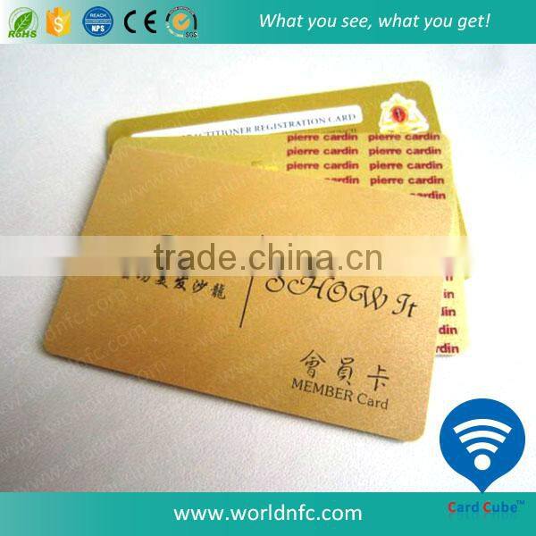 Plastic Gold Foil Business Cards
