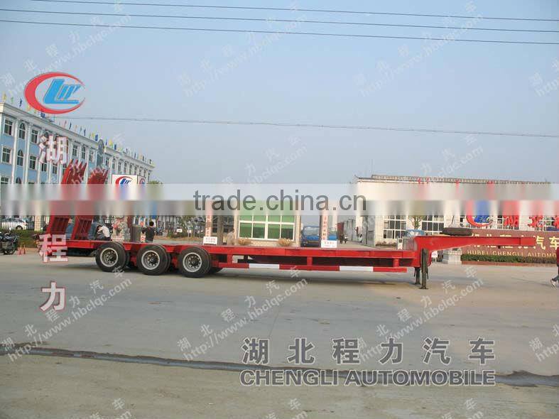 3-axle low bed trailer, low bed semi trailer, low bed truck trailer