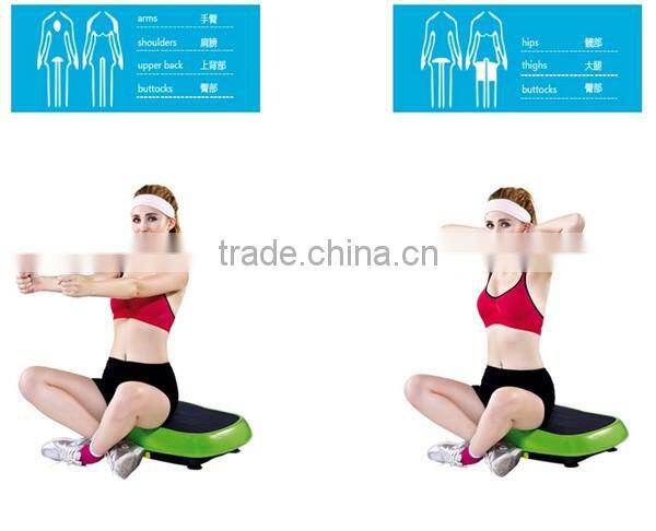 White Color Rubber Mat Whole Body Vibration Machine As Seen On Tv