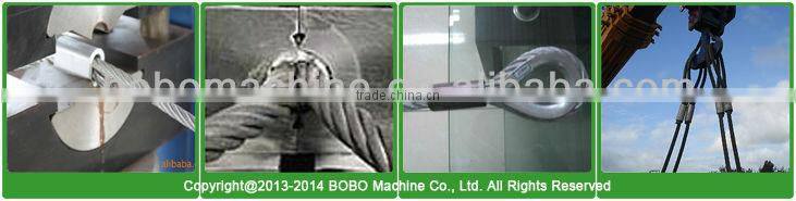 Hydraulic steel wire rope press machine