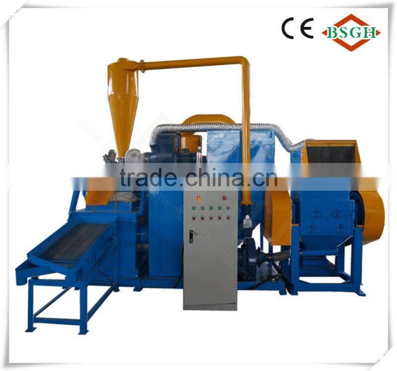 Canada Market Radiator crushing copper separating equipment wasted car radiator recycling machine