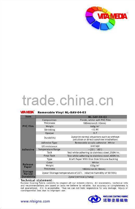 High glossy color cutting plotter self adhesive vinyl