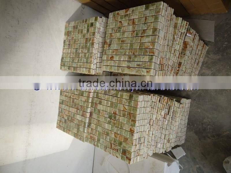 Excellent quality GREEN ONYX MOSAIC TILES COLLECTIONS