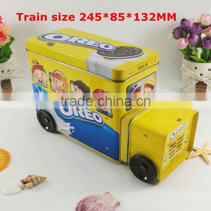 train outlook car shaped chocolate tin box
