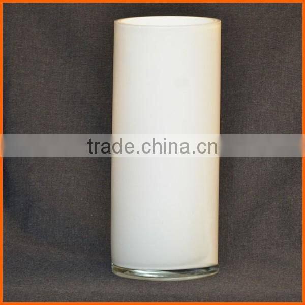 Wholesale factory price white glass candle jar