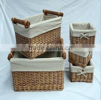 jiayu Durable large willow sundries baskets for home storage