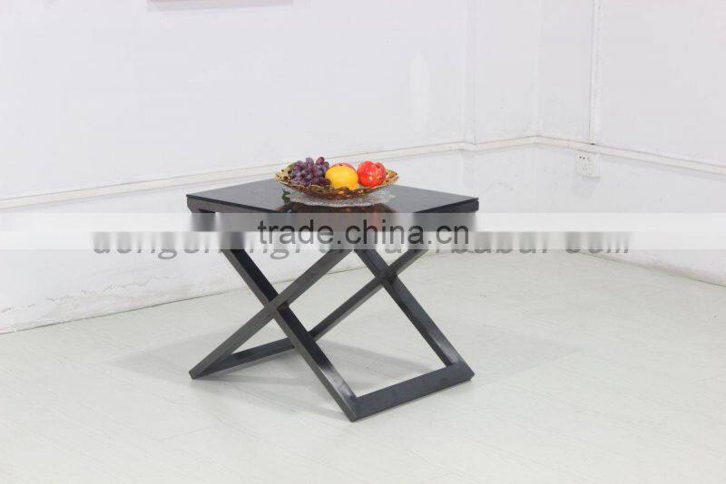 modern glass end table / end table / glass end table