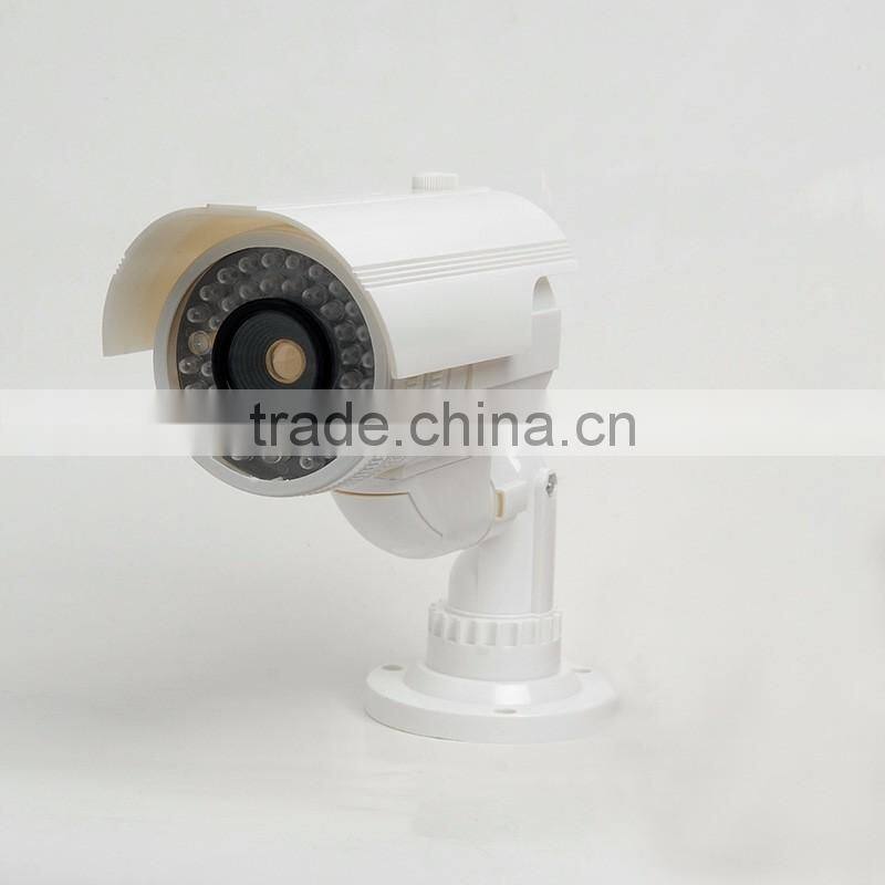 Hot-selling Fake Realistic Look Real Dummy Speed IR Camera, Fake Wireless Security CCTV Camera With LED Flashing Red Light