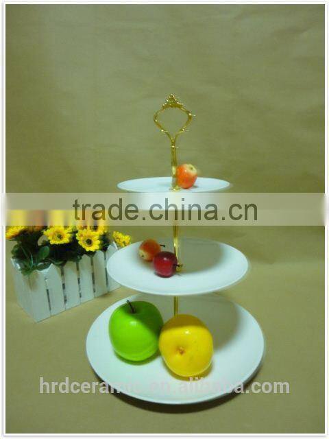 Chaozhou 2015 ceramic plate with handle with printing