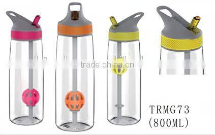 New design BPA free plastic blender shake bottle with straw