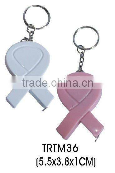 New arrival bow tie shape tape measure keychain