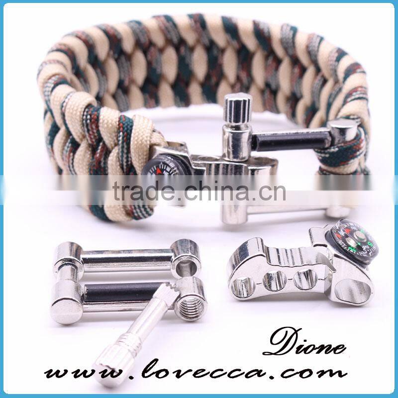 Outdoor Wholesale Paracord Survival Bracelet with Bottle Opener Buckle