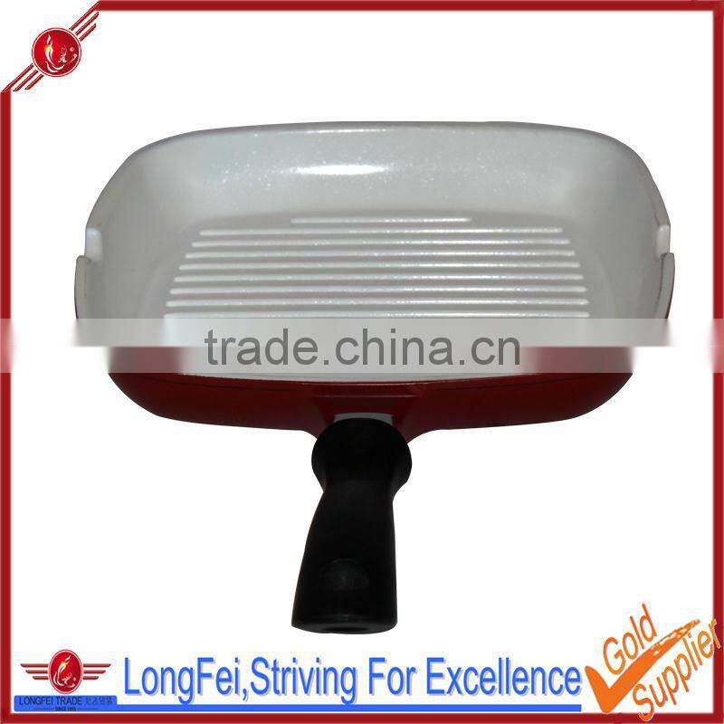 New Design White Ceramic Coating Nostick Korean Microwave Grill Pan